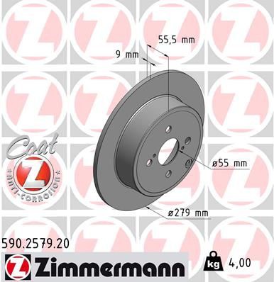 Brake disc ZIMMERMANN