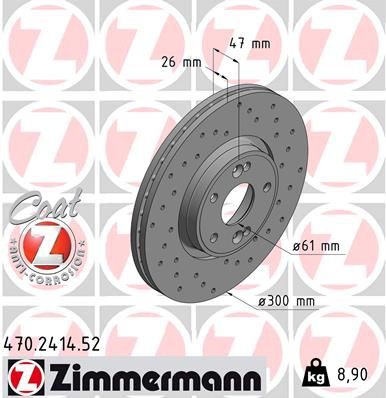 Brake disc ZIMMERMANN