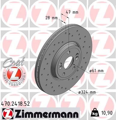 Brake disc ZIMMERMANN