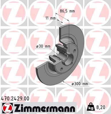 Brake disc ZIMMERMANN