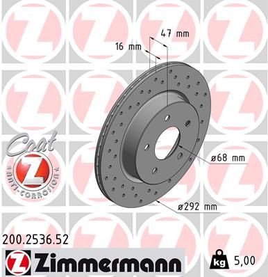 Brake disc ZIMMERMANN