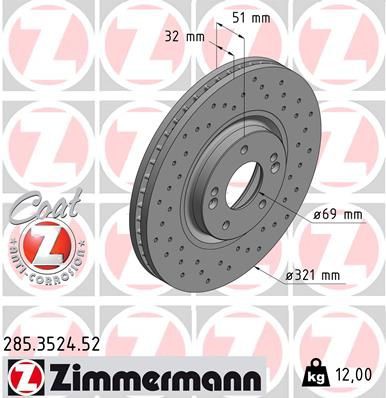 Brake disc ZIMMERMANN