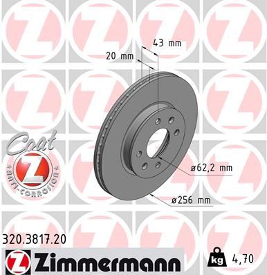 Brake disc ZIMMERMANN