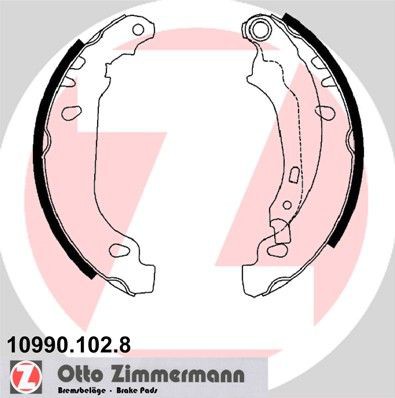 Brake shoe set ZIMMERMANN