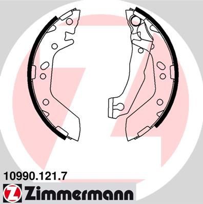 Brake shoe set ZIMMERMANN