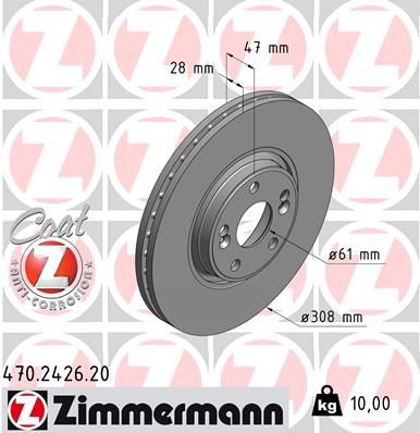 Brake disc ZIMMERMANN