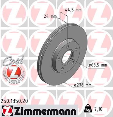 Brake disc ZIMMERMANN