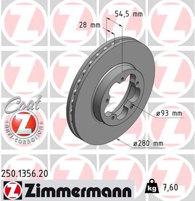 Brake disc ZIMMERMANN