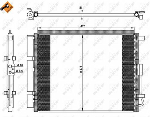 Condenser, air conditioning NRF