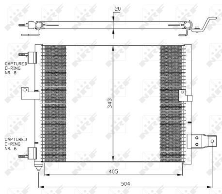 Condenser, air conditioning NRF