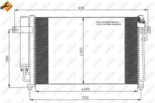 Condenser, air conditioning NRF