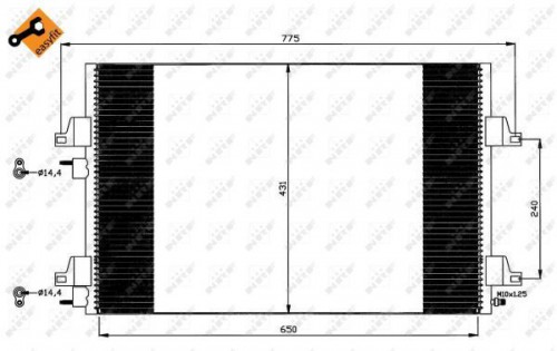 Condenser, air conditioning NRF