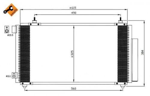 Condenser, air conditioning NRF