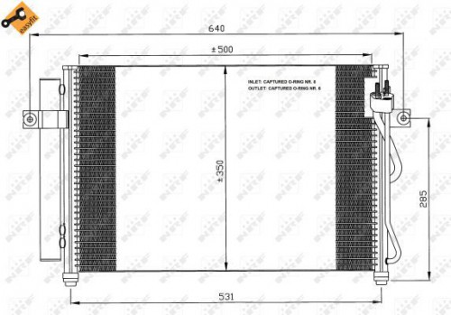 Condenser, air conditioning NRF