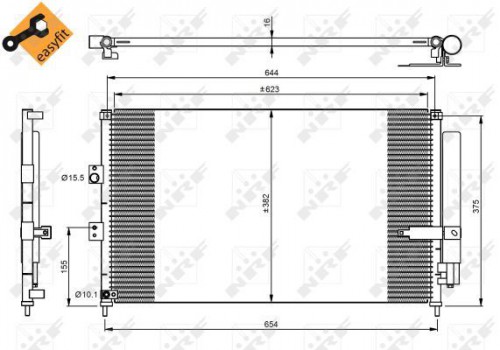 Condenser, air conditioning NRF