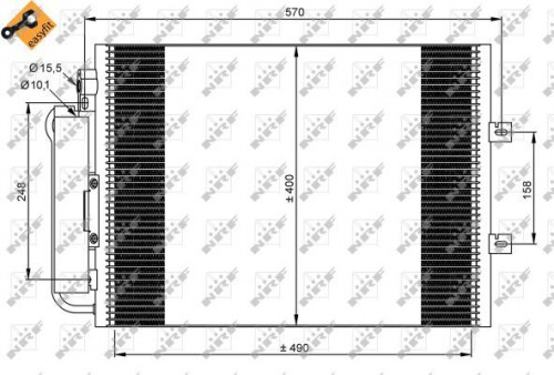 Condenser, air conditioning NRF