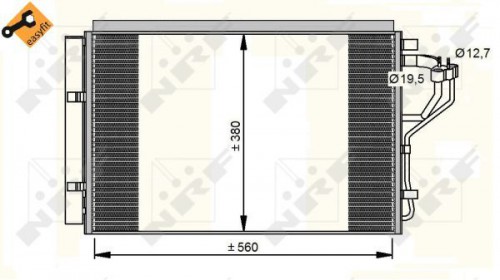 Condenser, air conditioning NRF