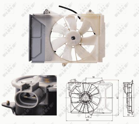 Cooling fan wheel NRF