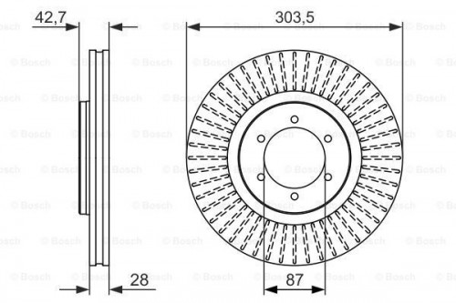 Brake disc BOSCH