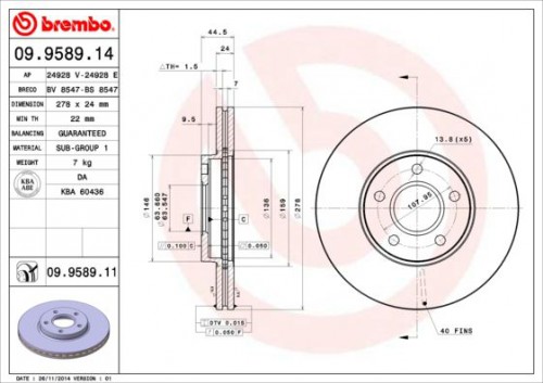 Brake disc BREMBO