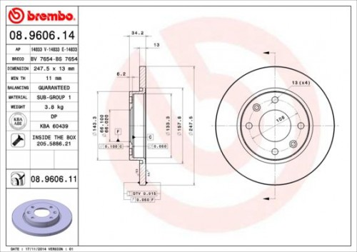 Brake disc BREMBO