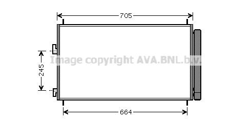 Condenser, air conditioning AVA QUALITY COOLING