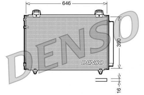 Condenser, air conditioning DENSO