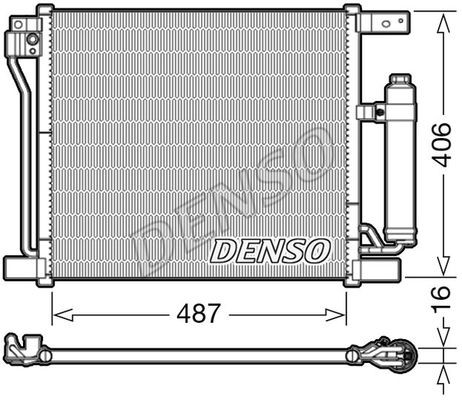 Condenser, air conditioning DENSO