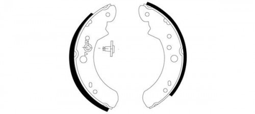 Brake shoe set TEXTAR