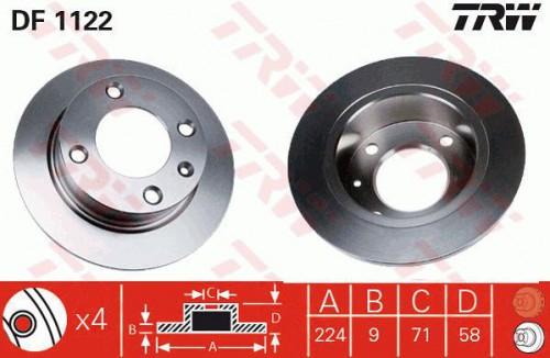 Brake disc TRW