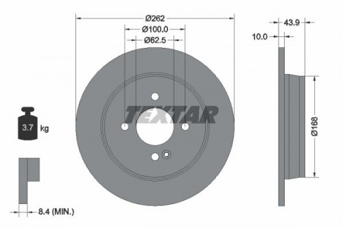 Brake disc TEXTAR