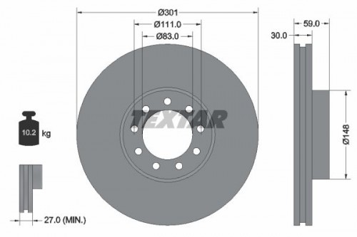 Brake disc TEXTAR