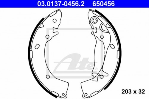 Brake shoe set ATE