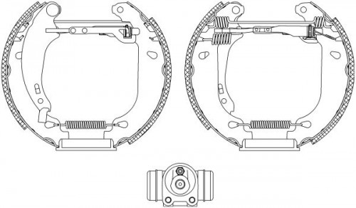 Brake shoe set TEXTAR