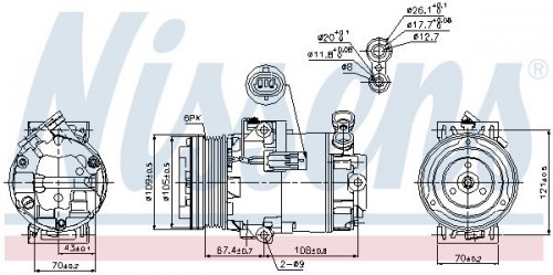 Compressor, air conditioning NISSENS