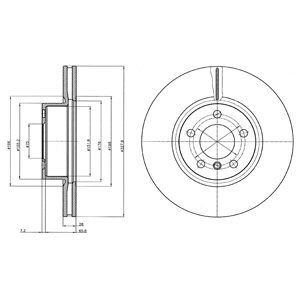 Brake disc DELPHI