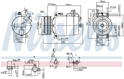 Compressor, air conditioning NISSENS