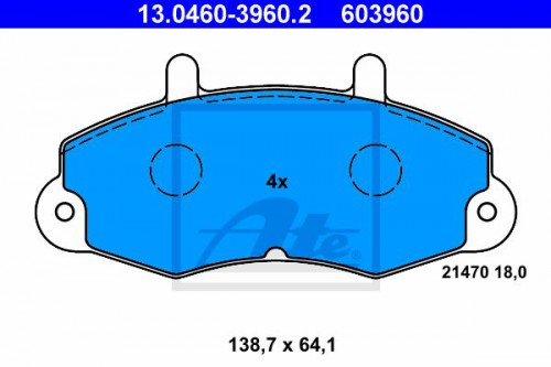 Brake pad set ATE