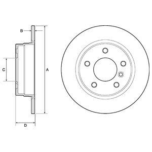 Brake disc DELPHI