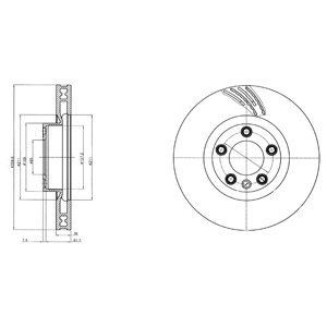 Brake disc DELPHI