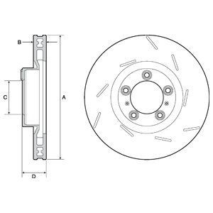 Brake disc DELPHI