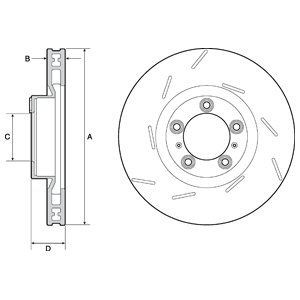 Brake disc DELPHI