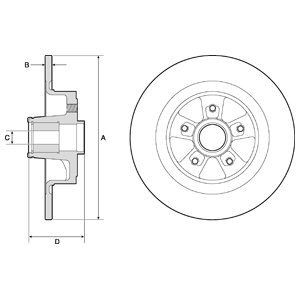 Brake disc DELPHI