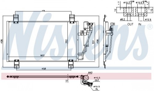 Condenser, air conditioning NISSENS