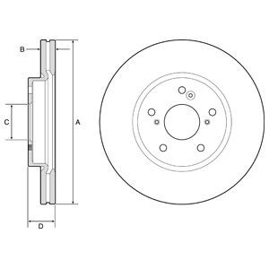 Brake disc DELPHI