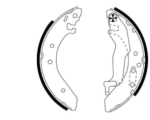 Brake shoe set TEXTAR