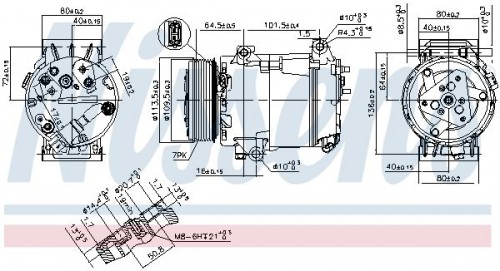 Compressor, air conditioning NISSENS