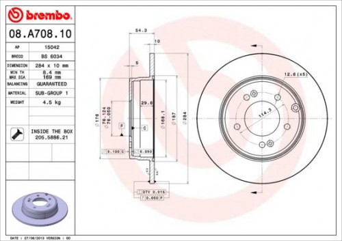 Brake disc BREMBO