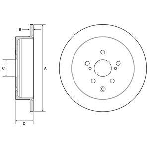 Brake disc DELPHI