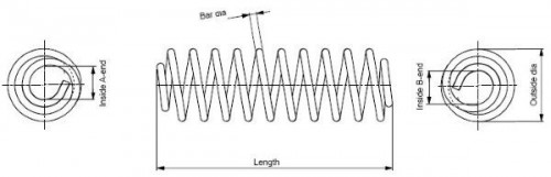 Coil spring MONROE